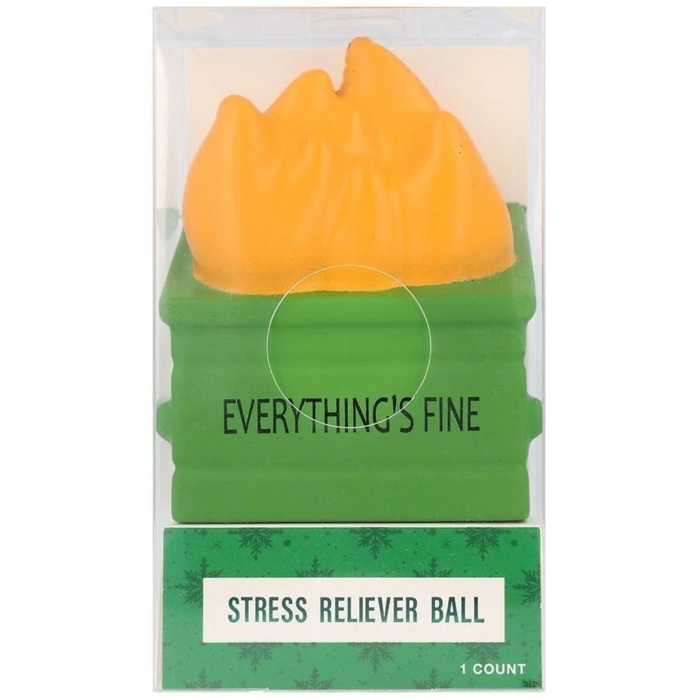 Dumpster Fire Everything's Fine Stress Reliever Ball Toy Festive Voice Giftbox